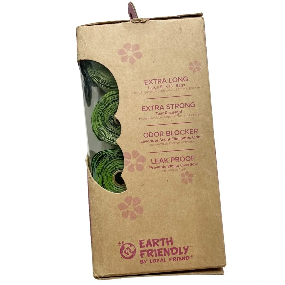 NEW Earth Friendly Pet Poop Bags Oder Blocker Lavender Scent